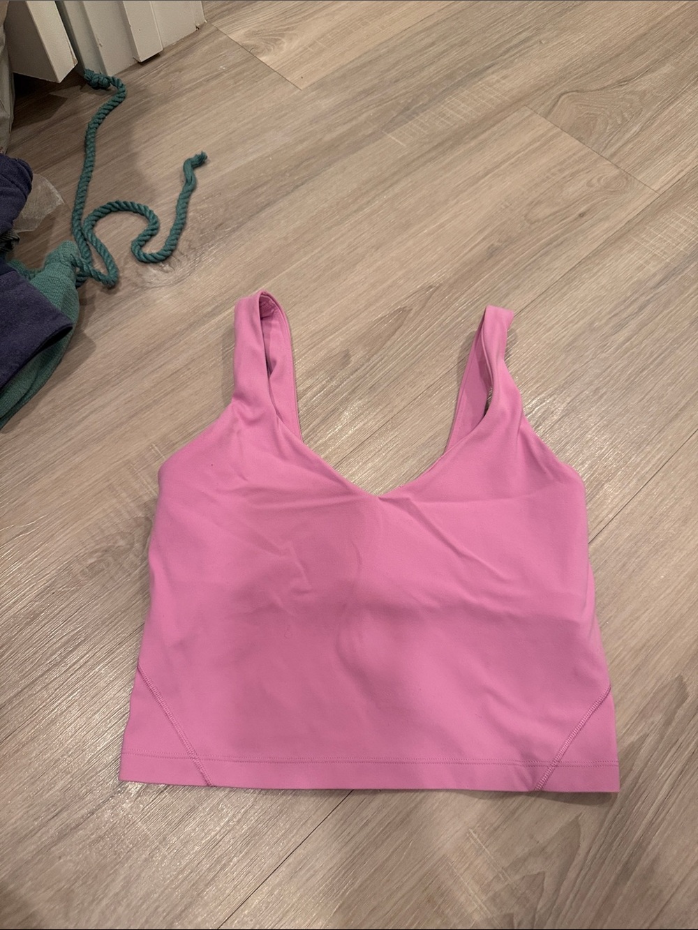 lululemon align pink scoop-neck cropped tank